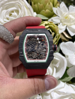 Montre classique de luxe de haute qualité en fibre de carbone, tourbillon, automatique, mécanique, sport, édition limitée pour homme