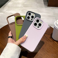 Anneau Magnétique Véritable Silicone Liquide Souple Pare-chocs Antichoc pour Téléphone Portable pour iPhone 17 Pro Max 17 Air
