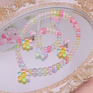 Nuevo Conjunto de Collar, Pendientes y Pulsera para Niñas, Diseño de Unicornio y Corazón, Joyería Fina de Plástico - Product Image 2