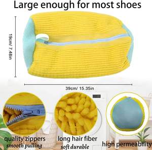 Anti-Deformation Laundry Bag Polyester Shoe Bag for Washing Machine Washing Protects Shoes Baskets Shoe Washing Bag - Product Image 4