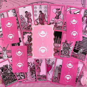 Jeu de tarot personnalisé de la déesse de l'<span class=keywords><strong>oracle</strong></span> et <span class=keywords><strong>des</strong></span> chats avec guide d'anime en feuille d'or emballé dans une boîte en papier d'art avec impression de logo personnalisé pour jouer - Product Image 6
