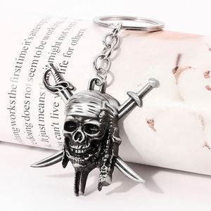 Nouveau porte-clés Pirates des Caraïbes, porte-clés de voiture squelette masqué du capitaine Jack Sparrow, cadeaux pour hommes - Product Image 2