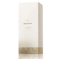 Mescente Luxe Marque Privée Bouteille En Verre Bâton Fibre Ronde Vis En Bois Diffuseur Arôme Roseau Coffrets Cadeaux