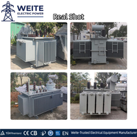 Transformateur de distribution triphasé immergé dans l'huile 11kV 20kV 0.4kV 50Hz 800KVA 750kVA 1500kVA ONAN IP54 CE Haute Efficacité C13