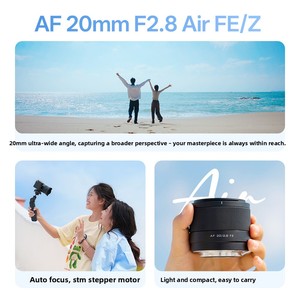 เลนส์มุมกว้างพิเศษ 20 มม. F2.8 52 มม. ฟูลเฟรม สำหรับเมาท์ E พร้อมระบบออโต้โฟกัส เหมาะสำหรับการถ่ายภาพการเดินทาง - Product Image 2