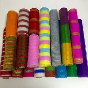 Poly Burlap <strong>Mesh</strong> Supplier <strong>PP</strong> <strong>Flower</strong> <strong>Wrapping</strong> Decor <strong>Mesh</strong> in Decorative Wreath Material <strong>Mesh</strong> Ribbon - Product Image 3