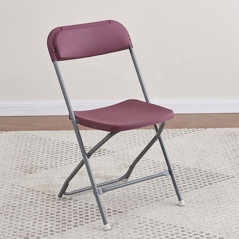 Pink folding chair