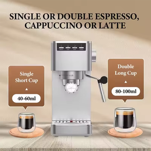 Máquina de Café Espresso Semiautomática de Acero Inoxidable a Precio de Fábrica, Programable, con Apagado Automático y Vapor Ajustable - Product Image 2