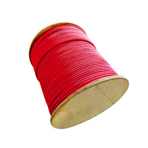 สายถักโพลีเอสเตอร์สีแดงทนทานสำหรับอาหารมื้อเย็นเชือกแข็งแรงน้ำหนักเบาสำหรับกิจกรรมกลางแจ้ง - Product Image 1