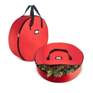 Bolsas de Almacenamiento para Coronas Navideñas Resistentes a Desgarros, Perfectas para Clasificar y Guardar Accesorios de Coronas Festivas - Product Image 4