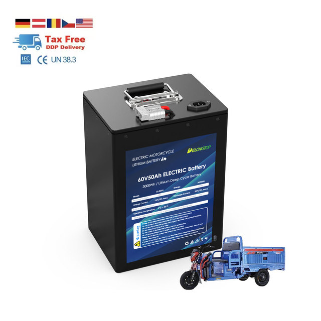 LiFePO4 Electric Scooter Motorcycle Battery 60V 50Ah Prismatic Cell 6000 Cycles 5-Year Warranty