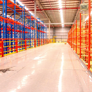 Système de rayonnage à plusieurs niveaux pour entrepôt industriel, plateforme de stockage, structure en acier, fabricant OEM - Product Image 1