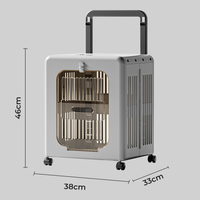 Poussette pliable pour animaux de compagnie, imperméable, 4 roues, respirante, grande capacité, pour voyages en plein air, chiens et chats