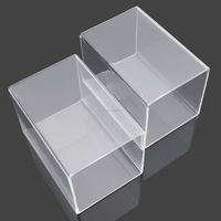 Kit de tubes carrés en PC transparent LANDU de haute qualité, tolérance de précision 0,1 mm, pour abat-jour de meuble, services de traitement sur mesure