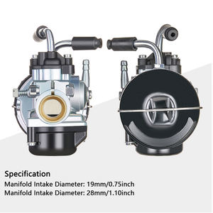 Carburateur F37 19mm pour Dellorto <span class=keywords><strong>MBK</strong></span> 51 Peugeot 102 103 AV10 AV7 SHA 1515 1412 Mini <span class=keywords><strong>Moto</strong></span> Pit Dirt Bike ATV Quad carburateur - Product Image 2