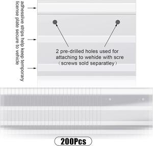 Nuevo soporte para bolsas <span class=keywords><strong>de</strong></span> matrícula <span class=keywords><strong>de</strong></span> coche, cubierta <span class=keywords><strong>de</strong></span> etiqueta temporal para placas <span class=keywords><strong>de</strong></span> distribuidor, cubierta <span class=keywords><strong>de</strong></span> etiqueta protectora - Product Image 2