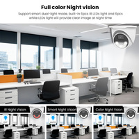 Caméra de sécurité dôme IP POE Hik compatible, lumière chaude, couleur intégrale, 5MP 4MP 2K, détection humaine, NVR intelligent, vision nocturne, Cloud, 1 an