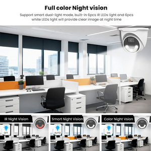 Warm Light Full Color 5MP 4MP 2K Security Camera Hik Compatible IP POE Dome Camera Human Detection NVR Smart Night <strong>Cloud</strong> 1 Year - Product Image 5