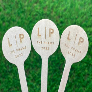 المتاح يمكن تخصيص خشبية رسمت شعار النمامون مع شكل مربع/جولة/مجداف رئيس القهوة النمامون خشب مصنوع حسب الطلب - Product Image 2