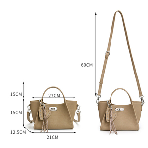 OEM Usine Gros Haute Qualité Cuir Véritable Femme Sac à Main Motif Litchi Classique Artisanat Haut de Gamme Sac d'Épaule - Product Image 6