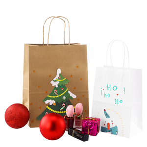 Sac en papier kraft recyclable de luxe personnalisé avec votre propre logo pour les aliments - Product Image 3