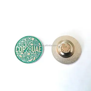 COP28 UAE Badge Factory Large Stock COP 28 United Arab Emirates UAE Magnet Badge Pin Manufacturer