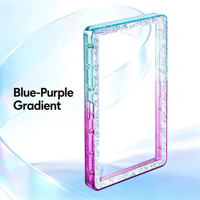 Pour PSA & CGC 35PT, Étui de protection magnétique en acrylique, Étui pour cartes gradées anti-chute avec paillettes dégradées