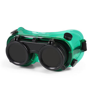 Lunettes de sécurité à souder en PVC avec lunettes de protection à lentille verte rabattable pour le travail industriel - Product Image 1