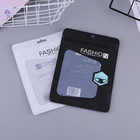 Impression de logo personnalisé Vêtements Maillots de bain Chaussettes Emballage Sac à fermeture éclair en plastique mylar transparent avec trou Accessoire de mode