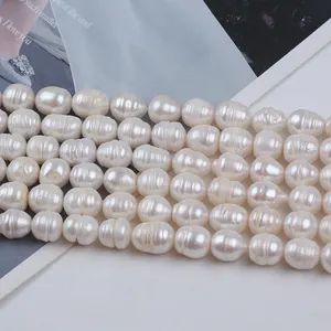 10-11mm Wholesale Freshwater Pearl Rice Shape Strand