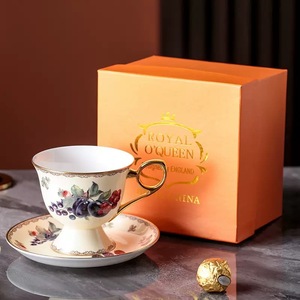 High-end and Exquisite Bone China Pair of Cupswith Saucer, <b>Afternoon</b> <b>Tea</b> <b>Set</b> - Product Image 6