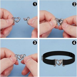 Pcs Heart Shaped <b>Metal</b> <b>Roller</b> Buckles Colors Alloy Clasps Shinning Decorative Waist Belt Connectors For Dress Coat Clothing Acce - Product Image 4