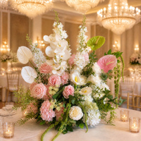 Dekorasi Bunga Mewah untuk Pernikahan & Acara, Rangkaian Bunga Meja, Centerpiece Bunga Pernikahan, Centerpiece Meja Pernikahan