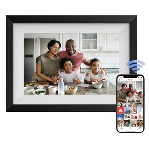 Digital Photo Frame Manufacturers <b>Led</b> Wall Electric Picture Frames Factory Support Custom 10.1'' Wooden 10.1 IPS 1080P Wood - Product Image 1