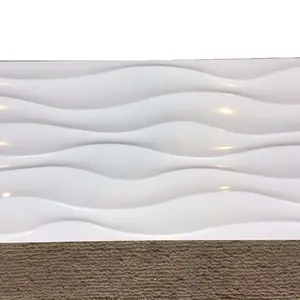 12x24 camlı dalga yüzey iç duvar karosu mutfak Backsplash ve oturma odaları için parlak plastik metro fayansı Foshan fabrika