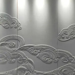 leather panels for wall decorative Board Panelling 3d Carved Leather Wall Panel