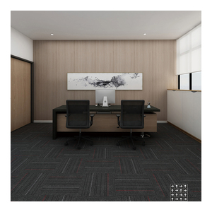 Tappeto in PVC commerciale sostituibile 25*100cm soluzione <span class=keywords><strong>Texture</strong></span> tinto in polipropilene tappeto per ufficio piastrelle per sala riunioni per ufficio - Product Image 2