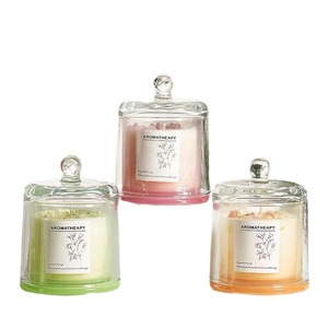 Northern Mu Crystal Bell Shaped Glass <b>Candle</b> Scented Aromatherapy Home Decor Fresh Air Essential Oil Gift Ornament - Product Image 3