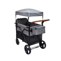 Chariot pliable pour animaux de compagnie à 4 roues PC26, fabriqué en Chine, stable, grande capacité, chariot pour chien, poussette portable pour animaux de compagnie pour l'extérieur
