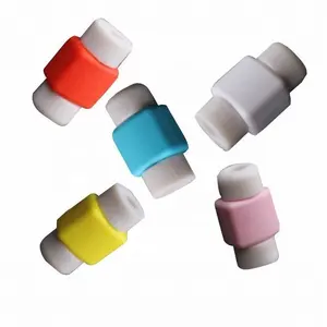 Silicone USB Cable Protector Mobile Phone Wire Cord Protection Cover Data Charger line Protective Sleeve For IPhone Samsung