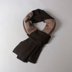 Écharpe en tricot épaisse vintage pour homme, logo brodé personnalisé, deux tons, motif écossais, cadeau pour réunion annuelle - Product Image 3