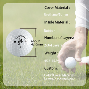 <span class=keywords><strong>Balle</strong></span> <span class=keywords><strong>de</strong></span> <span class=keywords><strong>golf</strong></span> en uréthane souple <span class=keywords><strong>personnalisée</strong></span> à 3 couches, conforme aux normes USGA - Product Image 3
