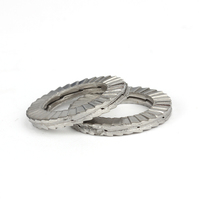 Corrosion Resistance DIN 25201 304 316 Stainless Steel Wedge Lock Washer Double Layer Self Locking Washer Anti-loose Washer