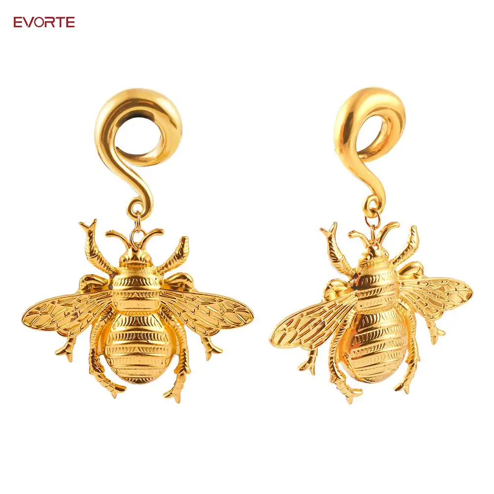 Evorte – boucles d'oreilles en acier inoxydable, crochets, Piercing, bijoux de corps