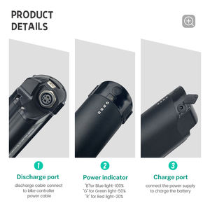 Baterías internas de litio 18650, batería de repuesto para <span class=keywords><strong>bicicleta</strong></span> eléctrica de, 36V, 48V, 13Ah, 17.5ah - Product Image 3