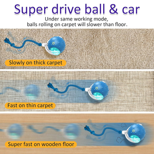 Juguete Interactivo Automático para Mascotas, Pelota Rodante Rápida con Cuerda, Sonido de Pájaros, Juguete para Gatos con Movimiento, Juego Versátil - Product Image 4