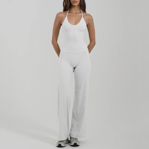 Nuevas llegadas, oferta especial: Conjuntos de yoga elegantes de 2 piezas, sujetador deportivo halter elegante, efecto levantacola, secado rápido, conjunto de gimnasio y fitness. - Product Image 5