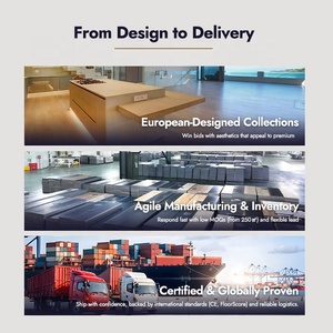Revêtement de sol en SPC de qualité supérieure, installation rapide et solide, carreaux en PVC durables, imperméables, système de verrouillage facile, design graphique, sol en plastique - Product Image 5