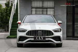 Grille de <span class=keywords><strong>calandre</strong></span> UKISS pour Benz Classe C 2022 W206 C200 C260 C300 Facelift C63 <span class=keywords><strong>AMG</strong></span> Grille <span class=keywords><strong>GTR</strong></span> Chrome Argent Noir - Product Image 2