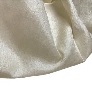 100% tussah silk wild silk fabric for garment